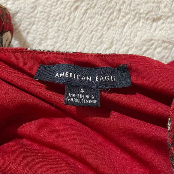 American Eagle Boho Floral Wide Leg Jumpsuit / Size 4 - Picture 5 of 9